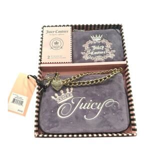 Juicy Couture 2-Piece Wristlet Set with Coin Purse - Dusty Violet, Limited Ed